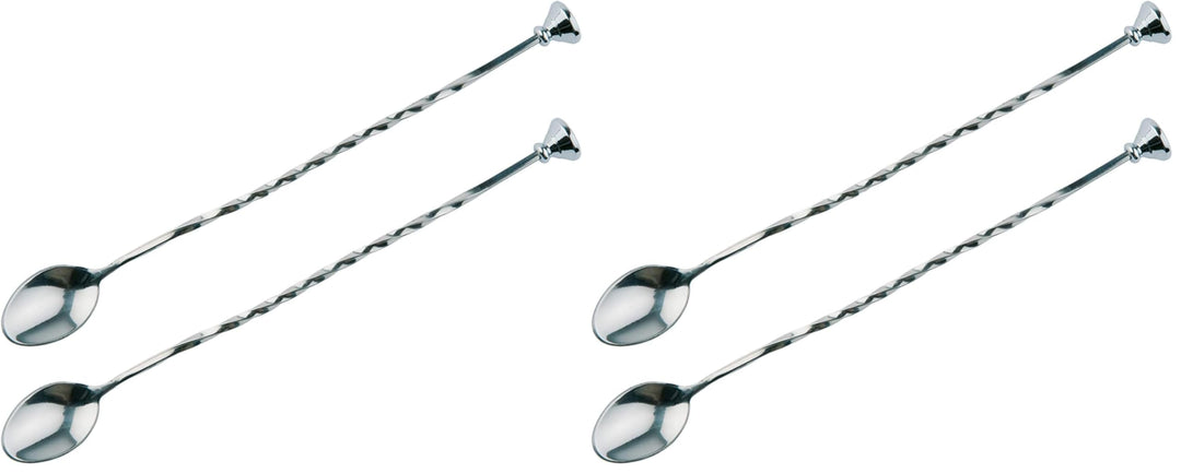 Barlöffel, hochwertige Barlöffel, lebensmittelecht, gedrehter Stiel inklusive Stössel, 27 cm lang, E