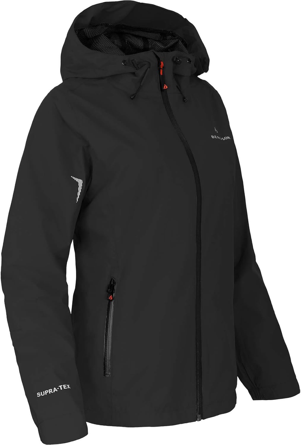 Bergson Damen Regenjacke HELLI - Wanderjacke - Fahrradjacke - Outdoorjacke - wasserdicht - winddicht