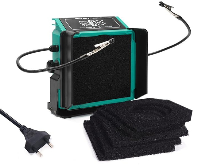 YIHUA 948DQ-I Lötdampf-Absaugventilator Lötrauchabsorber-Entferner Neigbarer Winkel mit helfenden Hä