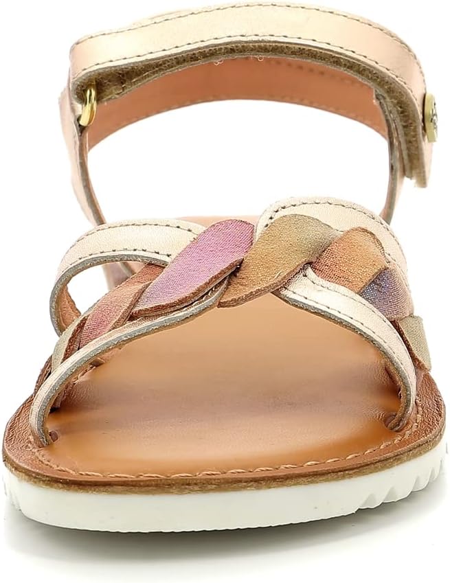 Kickers Mädchen Betty Sandale 24 EU Korallenrosa Metallisiert, 24 EU Korallenrosa Metallisiert