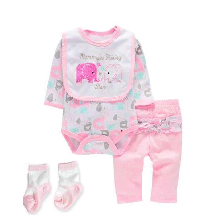 Scnbom Reborn Babys Madchen Kleidung lebensechte babypuppen for 17-24zoll wie echtes Puppen Toddler