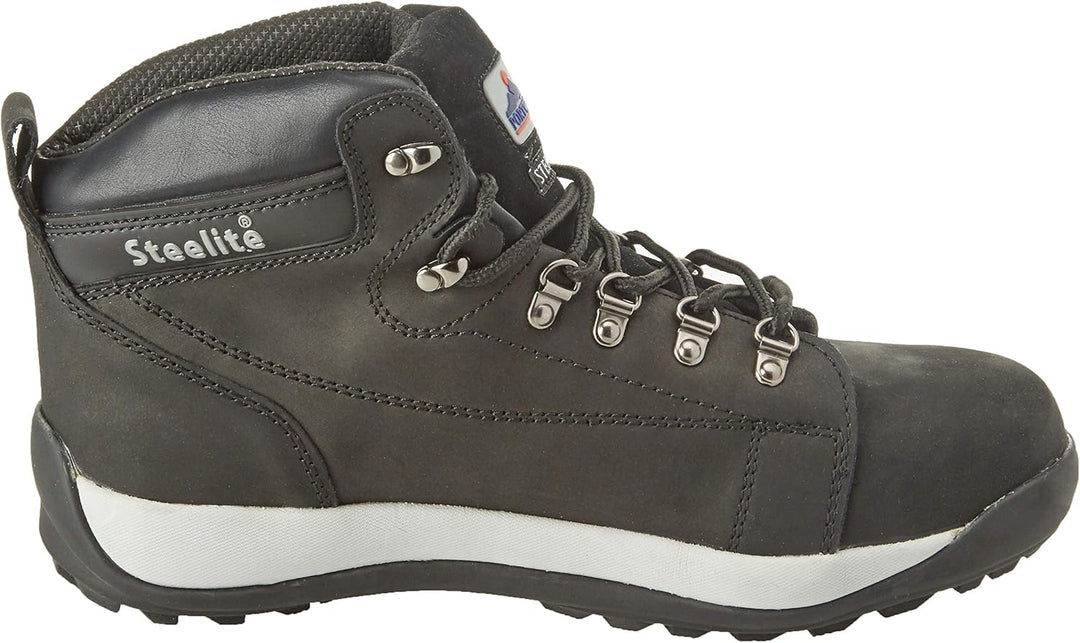 Portwest Steelite halbhoher Stiefel SB HRO, Grösse: 45, Farbe: Schwarz, FW31BKR45 45 EU Schwarz, 45