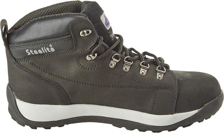 Portwest Steelite halbhoher Stiefel SB HRO, Grösse: 45, Farbe: Schwarz, FW31BKR45 45 EU Schwarz, 45