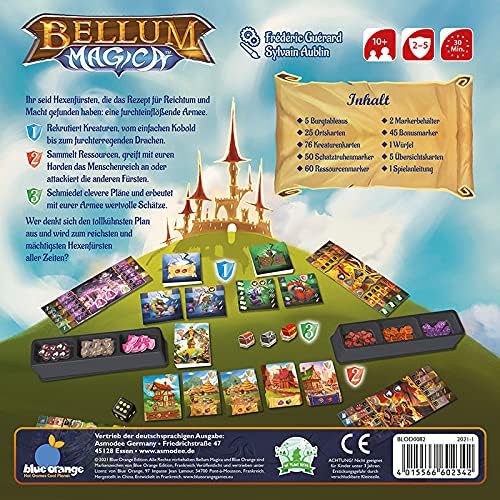 Asmodee | Blue Orange | Bellum Magica | Kennerspiel | Strategiespiel | 2-5 Spieler | Ab 10+ Jahren |