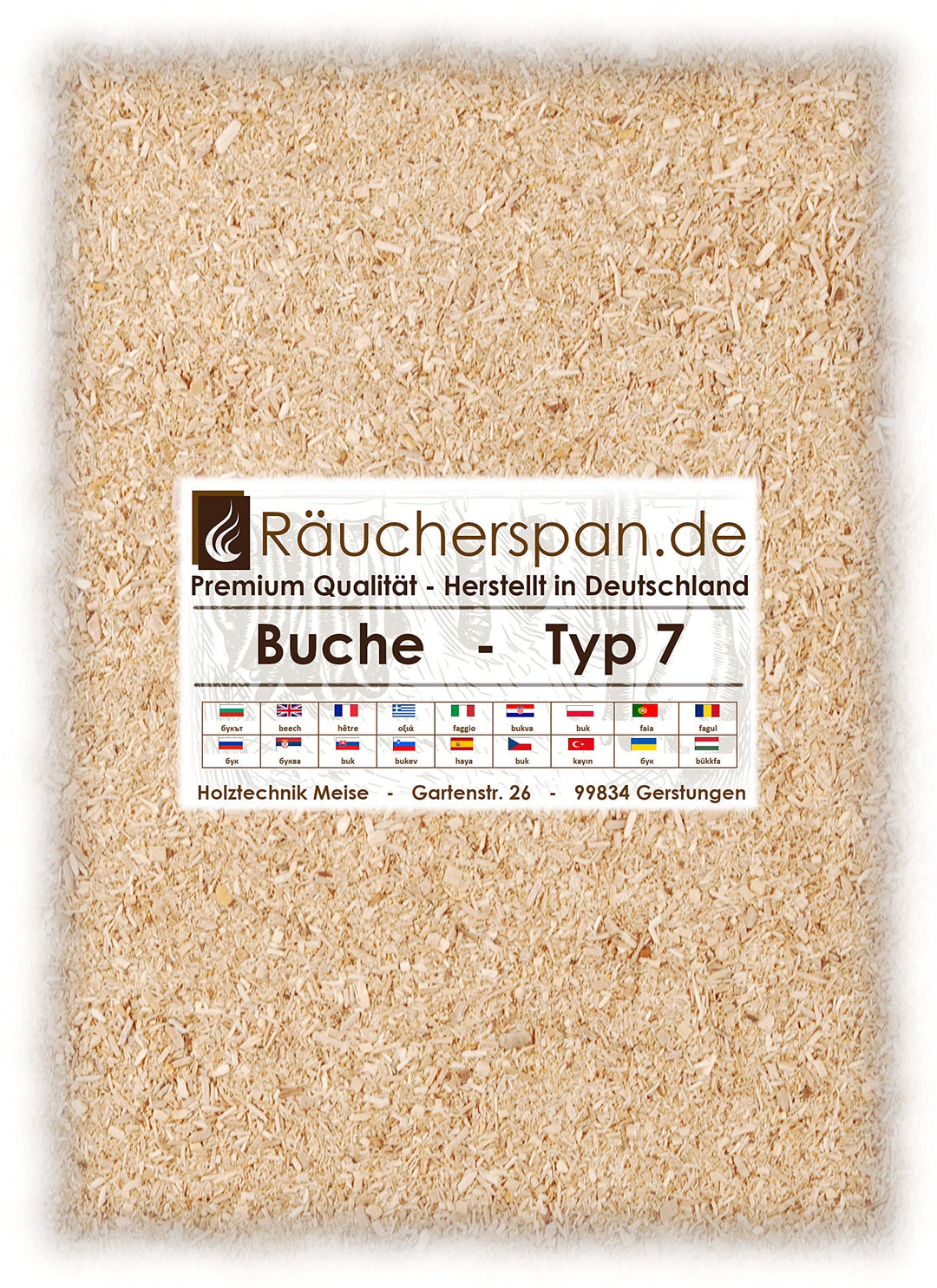 Räucherspan.de - Räucherspäne aus Buchenholz Typ 7 5kg, 0,5-1,5mm, für Räucherschnecke und Räuchersc
