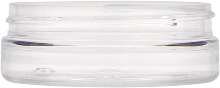 50 ml PET-Dose Isabella klar mit Aluminiumschraubverschluss silber 6er Set für Kosmetik und Aufbewah