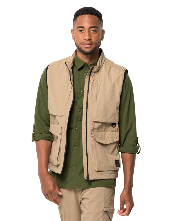 Jack Wolfskin Herren Lightsome Wander Vest M Weste M sand storm, M sand storm