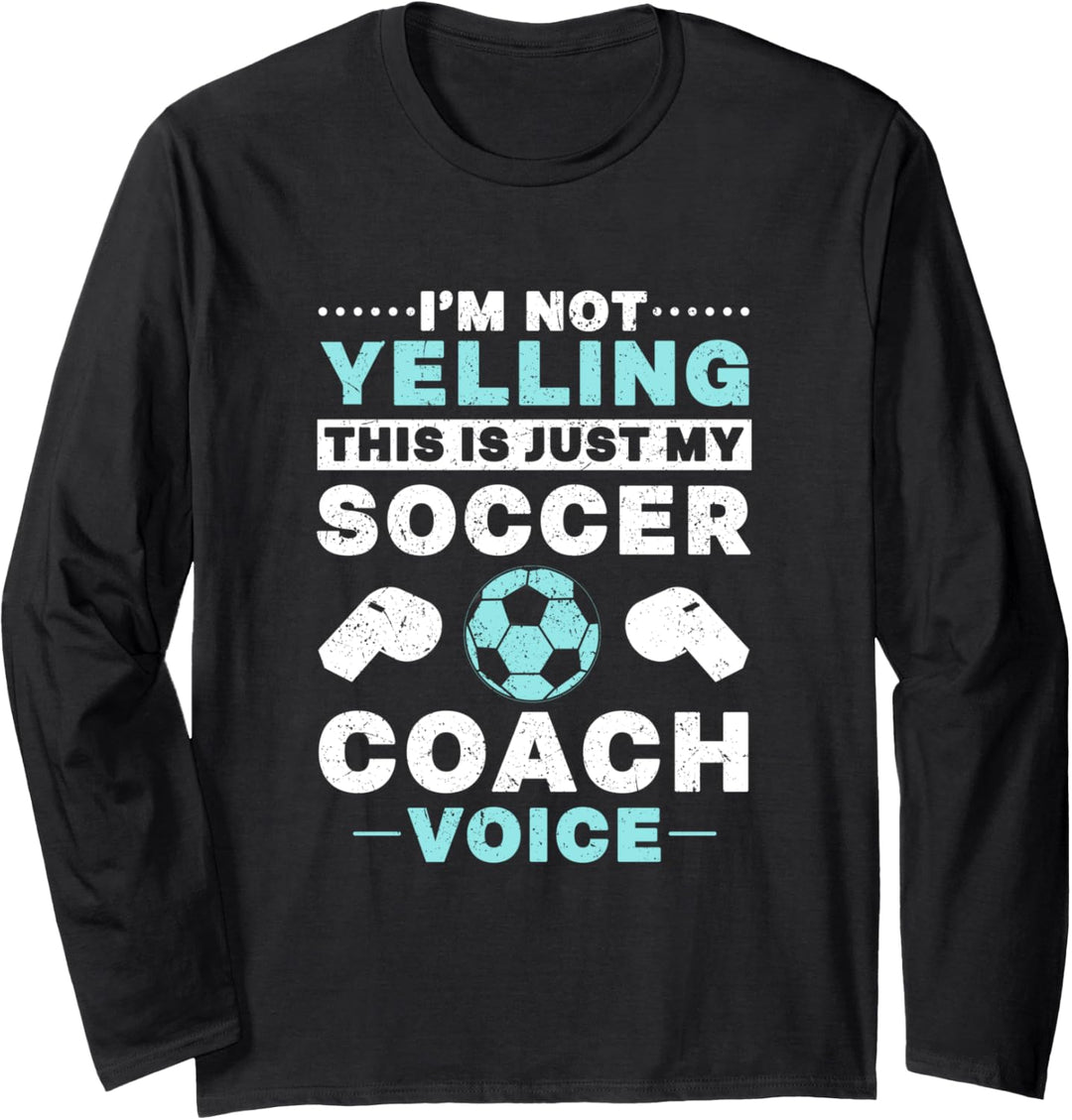 Ich schreie nicht, das ist nur mein Soccer Coach Voice Vintage Langarmshirt