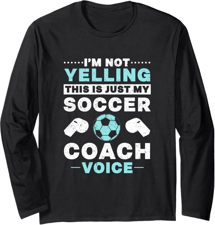 Ich schreie nicht, das ist nur mein Soccer Coach Voice Vintage Langarmshirt