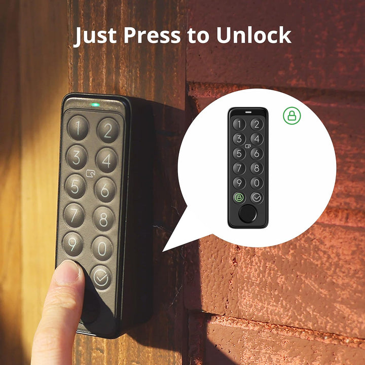 SwitchBot Smart Keypad Touch für SwitchBot Smartes Türschloss, schlüsselloser Zutritt per Fingerabdr