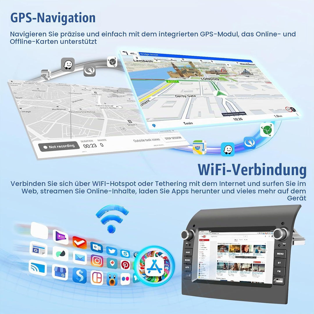 [4G+64G] Inefala Android 15 Autoradio für FIAT Ducato/Citroen Jumper/Peugeot Boxer 2011-2015 mit Wir