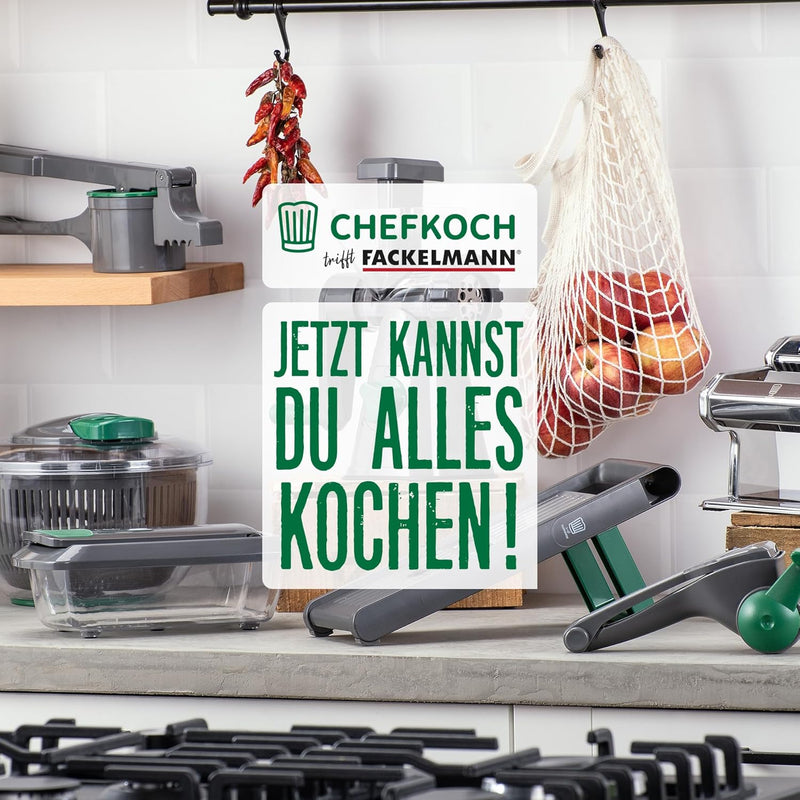 Chefkoch Gemüsehobel 6-teilig – Mehrzweck Gemüseschneider zum Reiben, Hobeln, Raspeln & Julienne – I