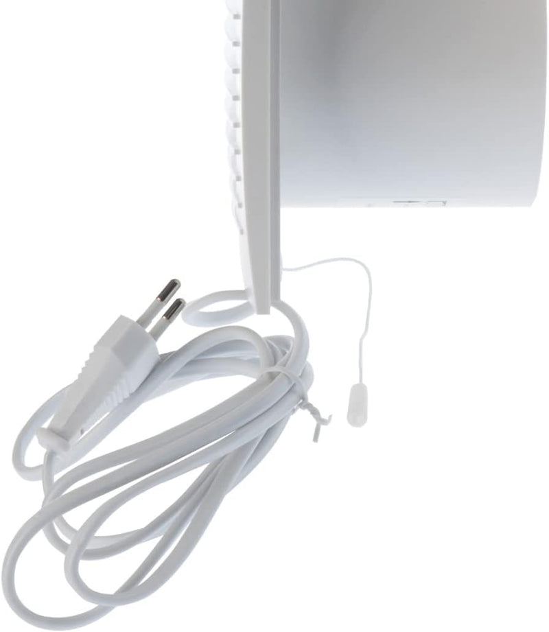 EUROPLAST Ø 100mm Wandventilator Lüfter Abluft Kabel Schalter Ventilator Küche WC Bad - Kunststoff -