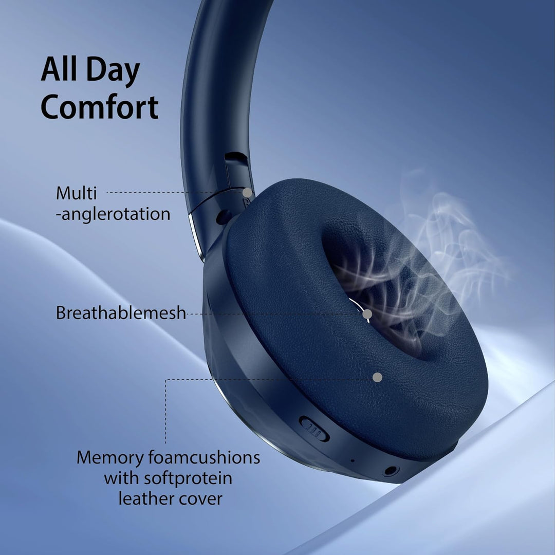 Kopfhörer Kabellos Bluetooth, Active Noise Cancelling Kopfhörer,100 Std Spielzeit 5.3 Bluetooth Kopf