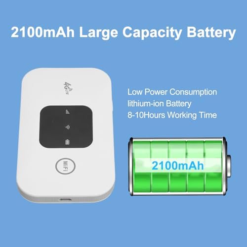 Mobile WiFi Hotspot, Wireless Portable Travel Outer Unterstützt 10 Benutzer gleichzeitig, Pocket WiF