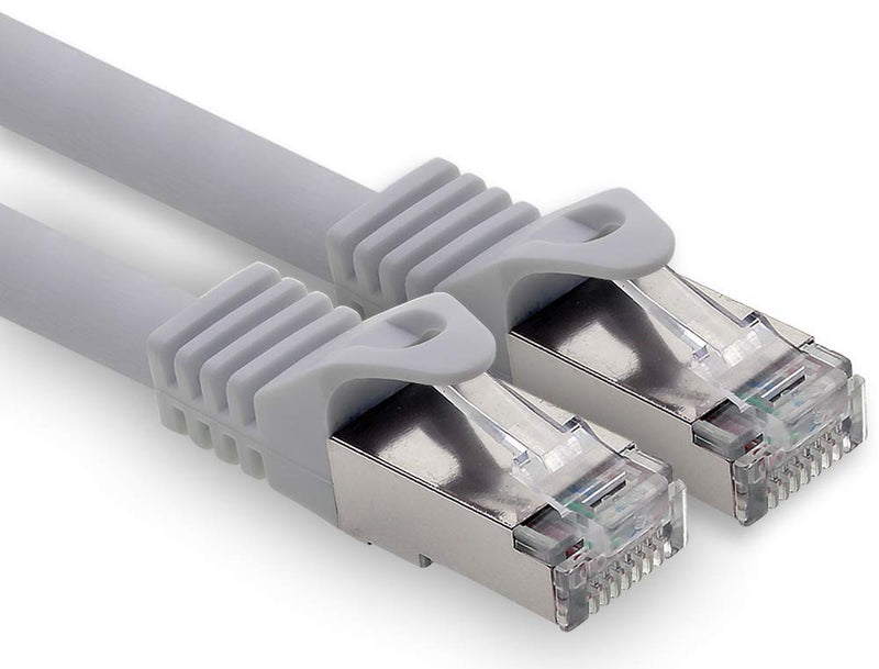 30m - grau - 1 Stück CAT.7 Computer Ethernet Kabel Netzwerkkabel (Rohkabel) Patchkabel S-FTP LSZH PI