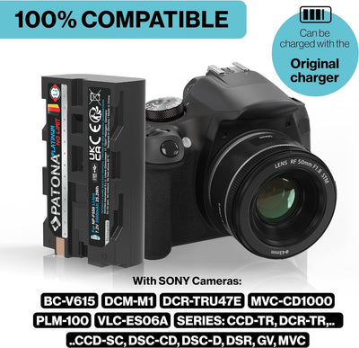 PATONA Platinum USB-C Akku NP-F550 Kompatibel mit Sony NP-F330 NP-F750 NP-F930 NP-F950