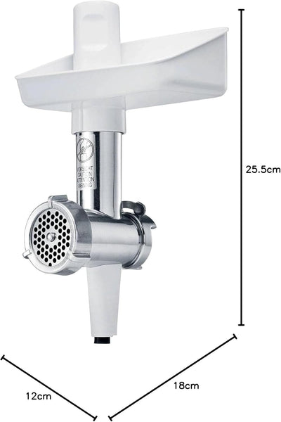 Bosch Fleischwolf MUZS2FWW, Fleischwolf-Aufsatz, Stopfer, Edelstahl Loch-Scheibe 4,5 mm, auch für Fi