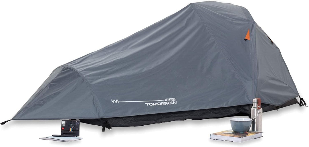 Lumaland Where Tomorrow 2-Personen-Kompakt-Zelt - Pop Up Wurfzelt Trekkingzelt - 245x160x95 cm - Cam