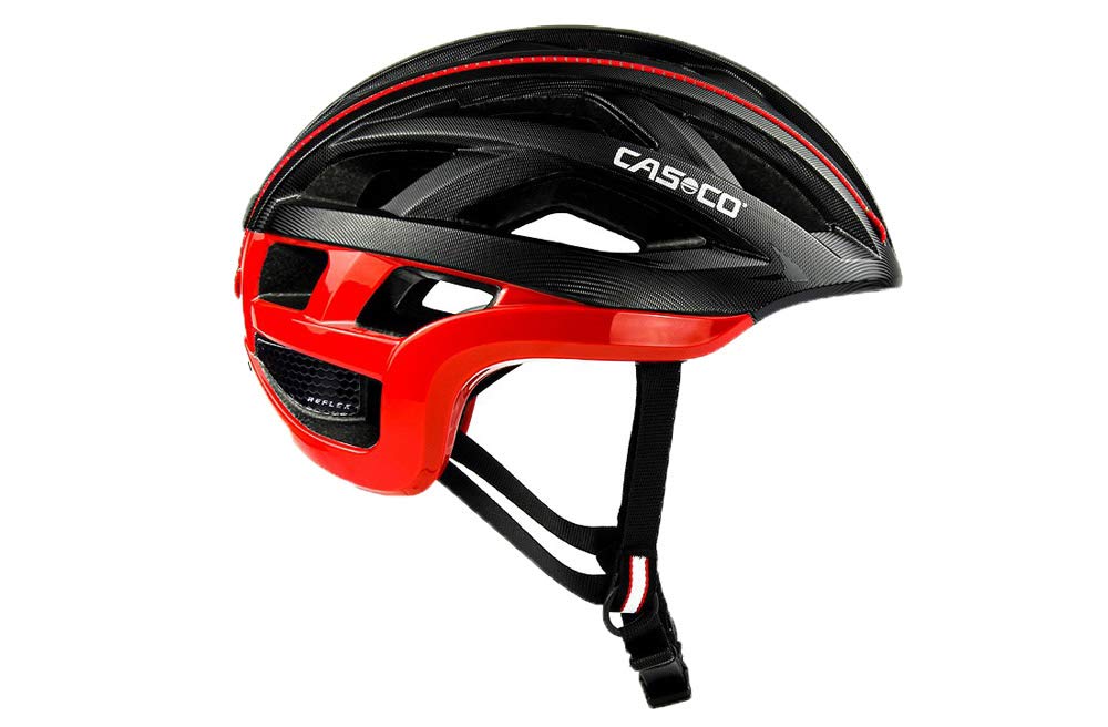 Casco CUDA 2 Strada Helm schwarz/rot 2022 Fahrradhelm schwarz/rot M (54-58 cm), schwarz/rot M (54-58