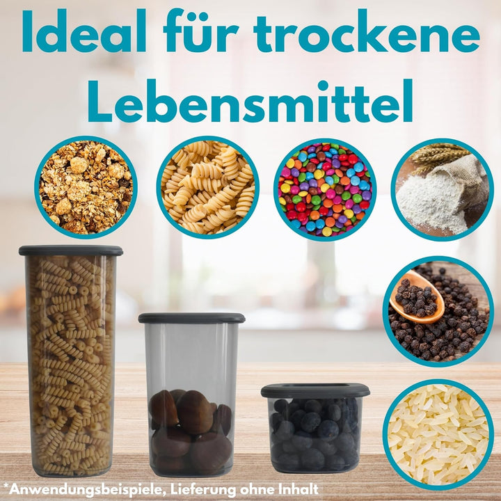Vorratsdosen mit Deckel luftdicht diverse Sets Küchenorganizer Aufbewahrungsbox BPA frei stapelbare