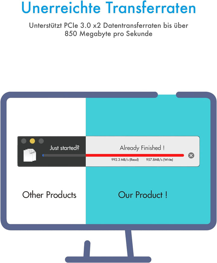 ICY BOX M.2 NVMe SSD Gehäuse, USB-C 3.1 Anschluss (Gen2, 10 Gbit/s), PCIe M-Key, Aluminium, schwarz