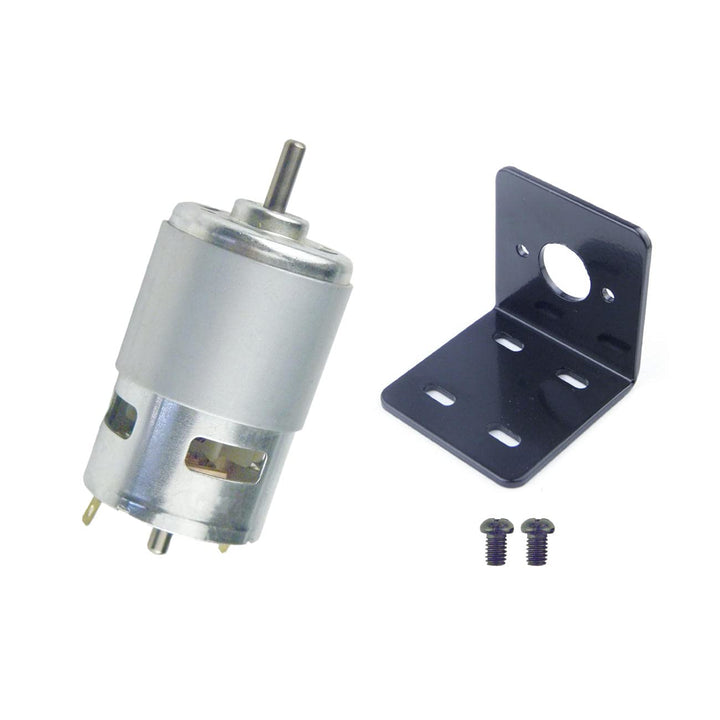CHANCS Elektrowerkzeug 775 DC 12V/24V 8000RPM 16000RPM Mini-Elektromotor mit Halterung für Mini-Tisc