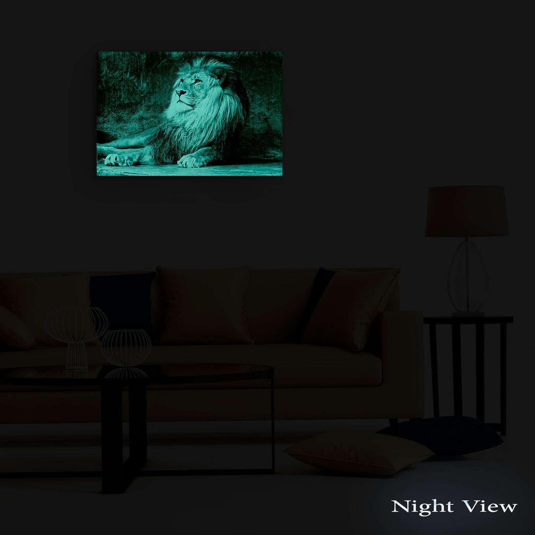 Startonight Bilder König der Löwen, Leinwandbilder Moderne Kunst, Tiere Wanddeko Kunstdrucke, Wandbi