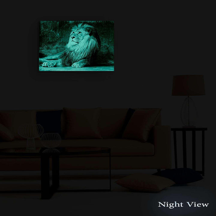 Startonight Bilder König der Löwen, Leinwandbilder Moderne Kunst, Tiere Wanddeko Kunstdrucke, Wandbi