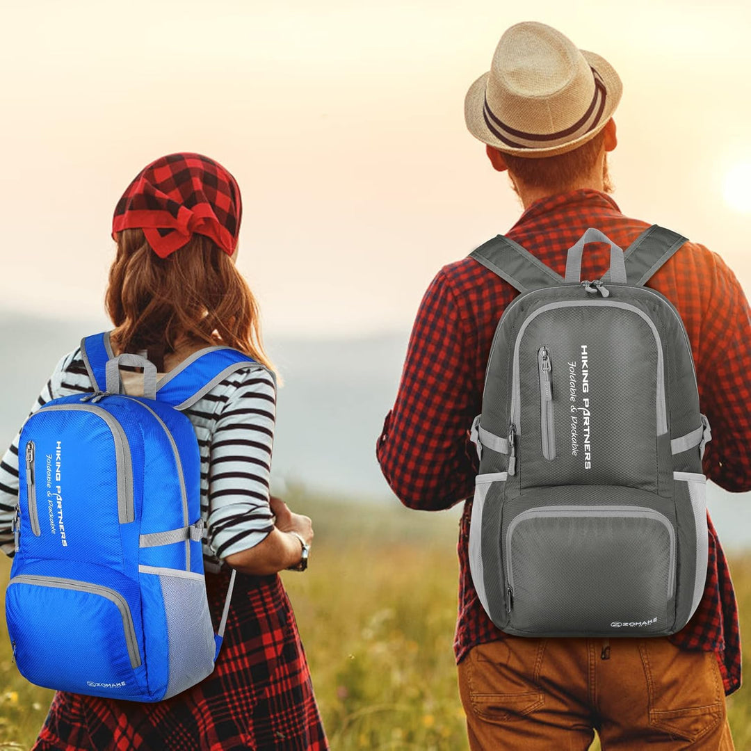 ZOMAKE Leicht Faltbarer Rucksack - Packbare Backpacks 35L,Kleiner Faltbar Rucksäcke Wanderrucksack W