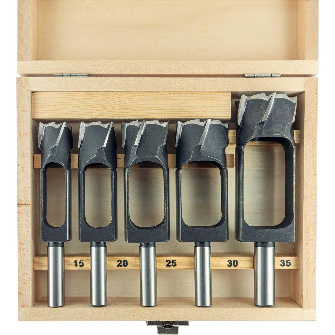ENT 09152 5-tlg. Zapfenschneider Set WS - Ø 15-20-25-30-35 mm - sehr gut zum Herstellen von Holzdübe