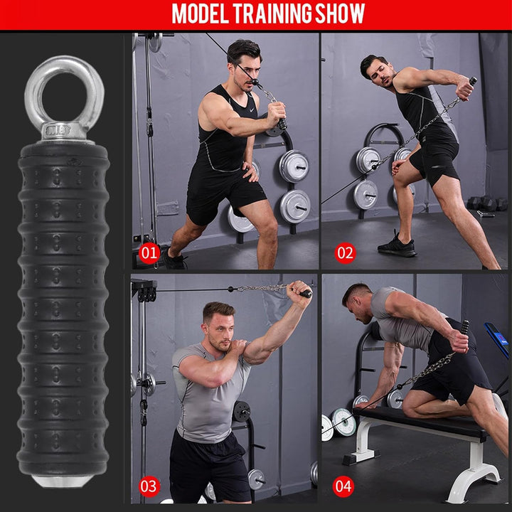 Übungsgriffe,Gym-Kabelgriffe | Trizeps-Kraft-Fitness-Griff | Einzelner Gym-Griff zum Herunterdrücken