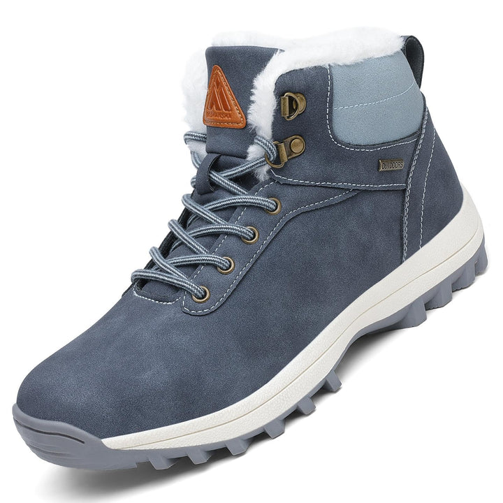 Mishansha Warme Gefüttert Winterschuhe Herren Damen Wasserabweisend Winterstiefel Wanderschuhe Gr.36