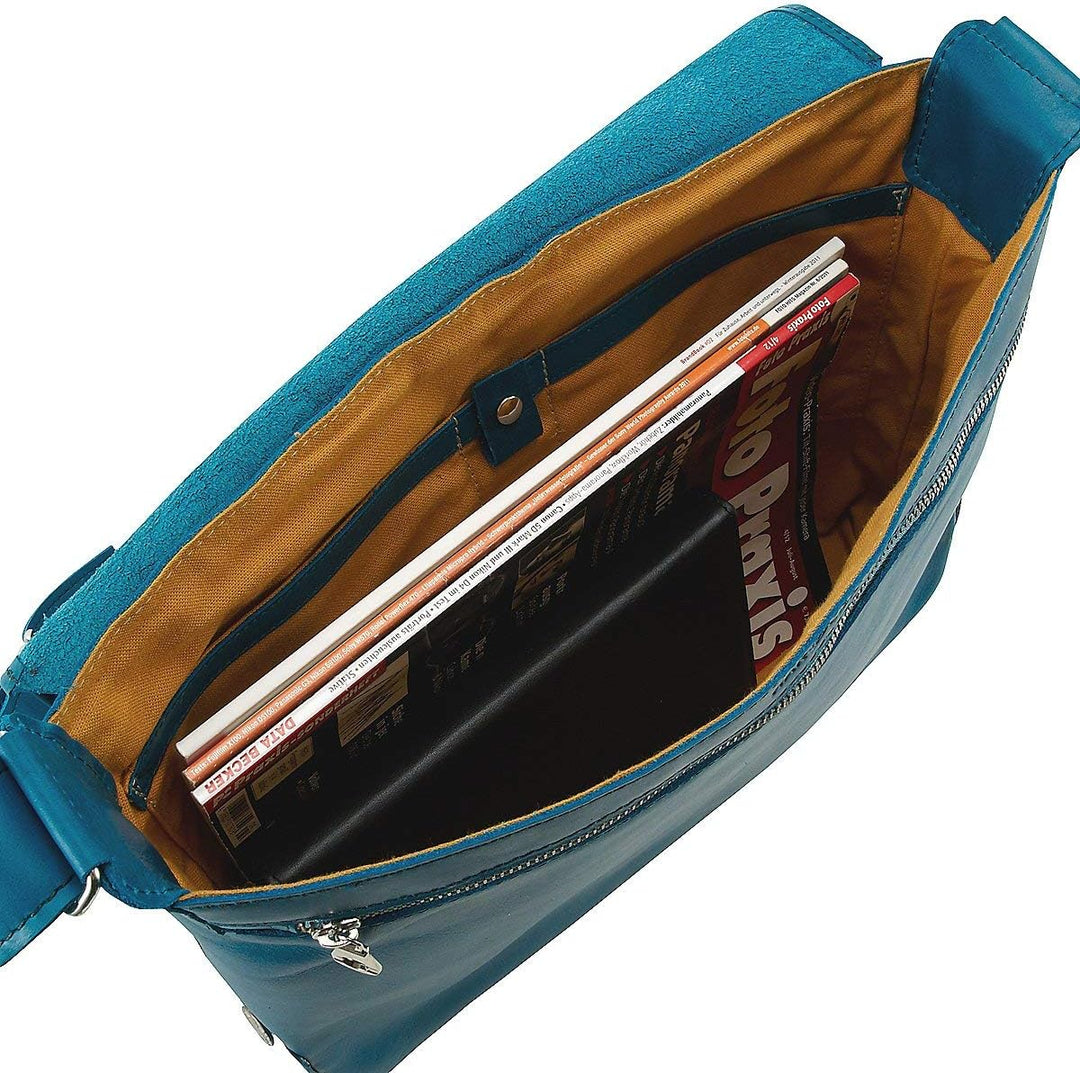 Harolds Jil Kuriertasche aus Leder 36 cm braun