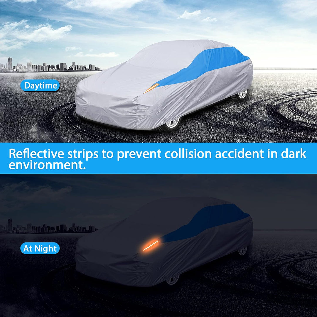 FSGRICH AutoAbdeckung Vollgarage für den Aussenbereich, wasserdicht, UV-Schutz, atmungsaktiv, staubd