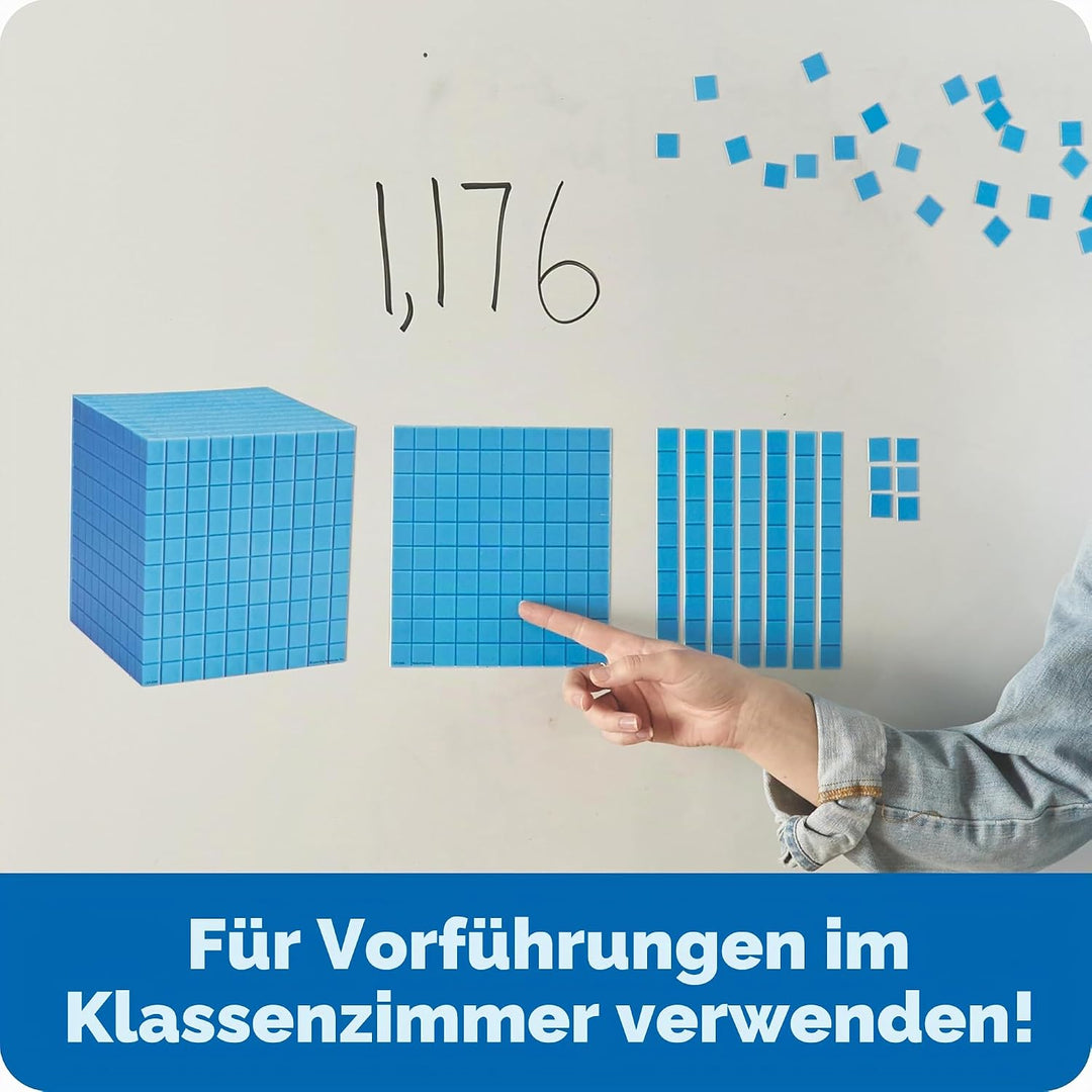 Learning Resources Riesiges magnetisches Zehnersystem-Demonstrationsset, Ab 6 Jahren, Für den Mathem