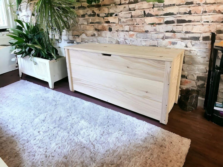 TOTAL WOOD 2012 Truhebank sitzbank sitztruhe truhen banktruhe aus Holz 100x40x45H cm, 100X40X45