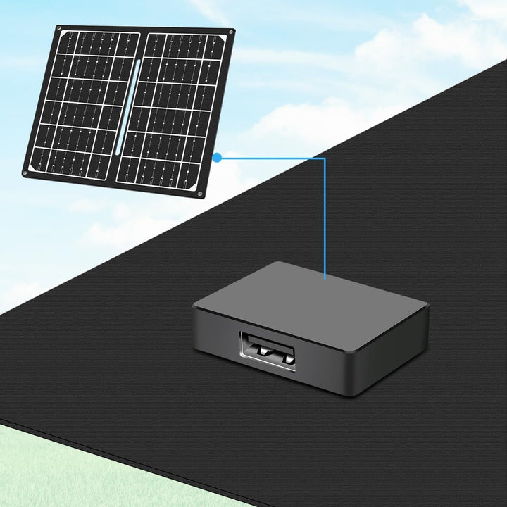 LogiLink PA0339 - faltbares/ausklappbares Solarpanel für Unterwegs mit max. Leistung von 7W, inkl. 1