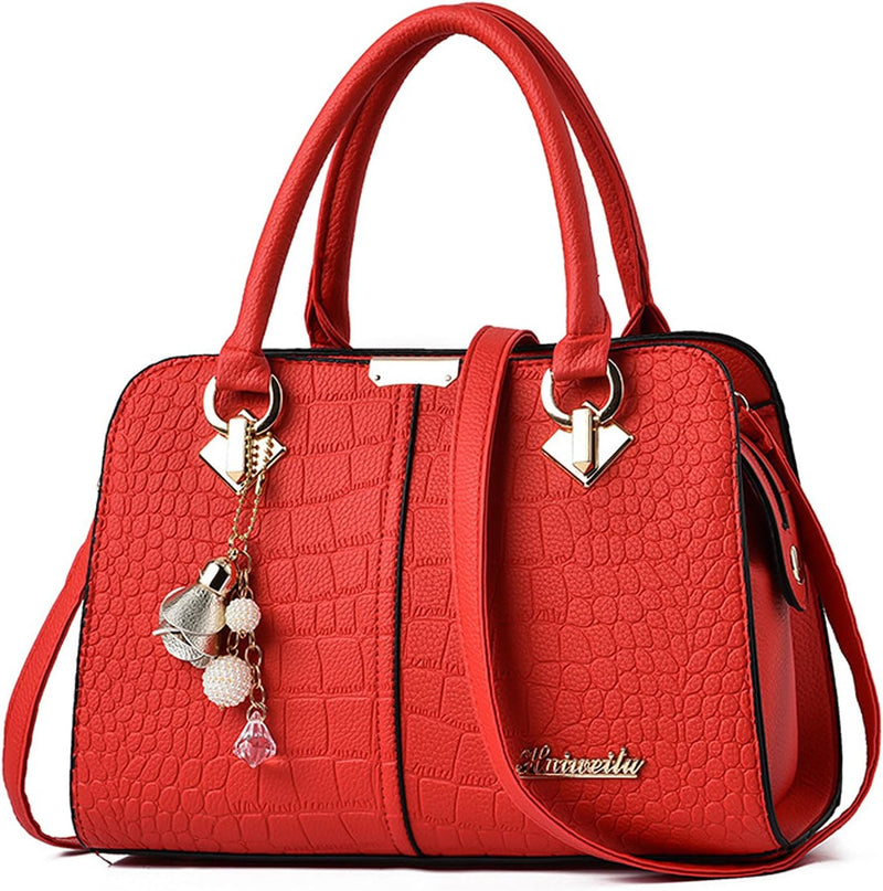 FANDARE Damen Handtasche Umhängetasche Frauen Schulterbeutel Shopper Tote Reise Henkeltasche Schulte