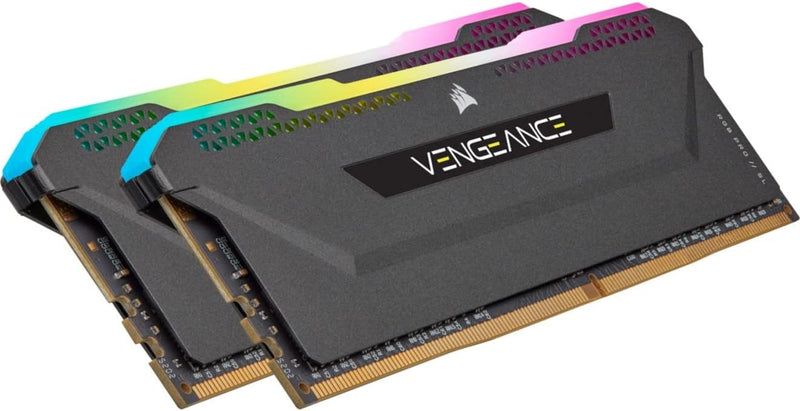 Corsair Vengeance RGB PRO SL 16GB (2x8GB) DDR4 3600 (PC4-28800) C16 Desktop Memory - Black, CMH16GX4