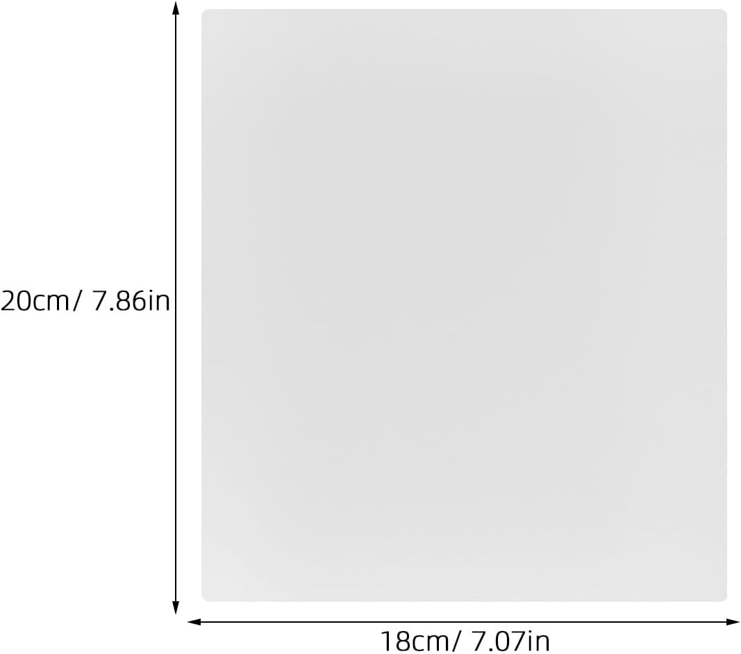10 Stück Transparente 3D Stift Zeichenmatten aus PVC 20X18cm Kunststofffolie für Präzises Selbstgema