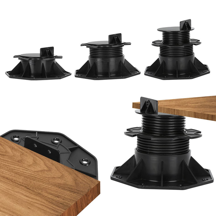 Vigevee Stelzlager Höhenverstellbar Terrassenlager, 18-30mm Hohe Traglast Stellfüsse für Unterkonstr