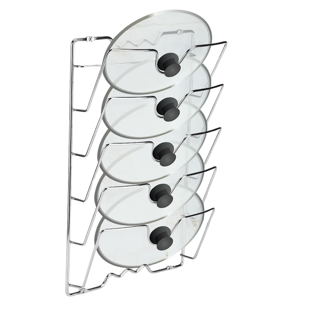 Yosoo Health Gear Wand- und Türmontage, Küchenschrank-Aufbewahrungsregal, Topfdeckel für die Wand, k