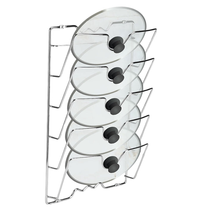 Yosoo Health Gear Wand- und Türmontage, Küchenschrank-Aufbewahrungsregal, Topfdeckel für die Wand, k