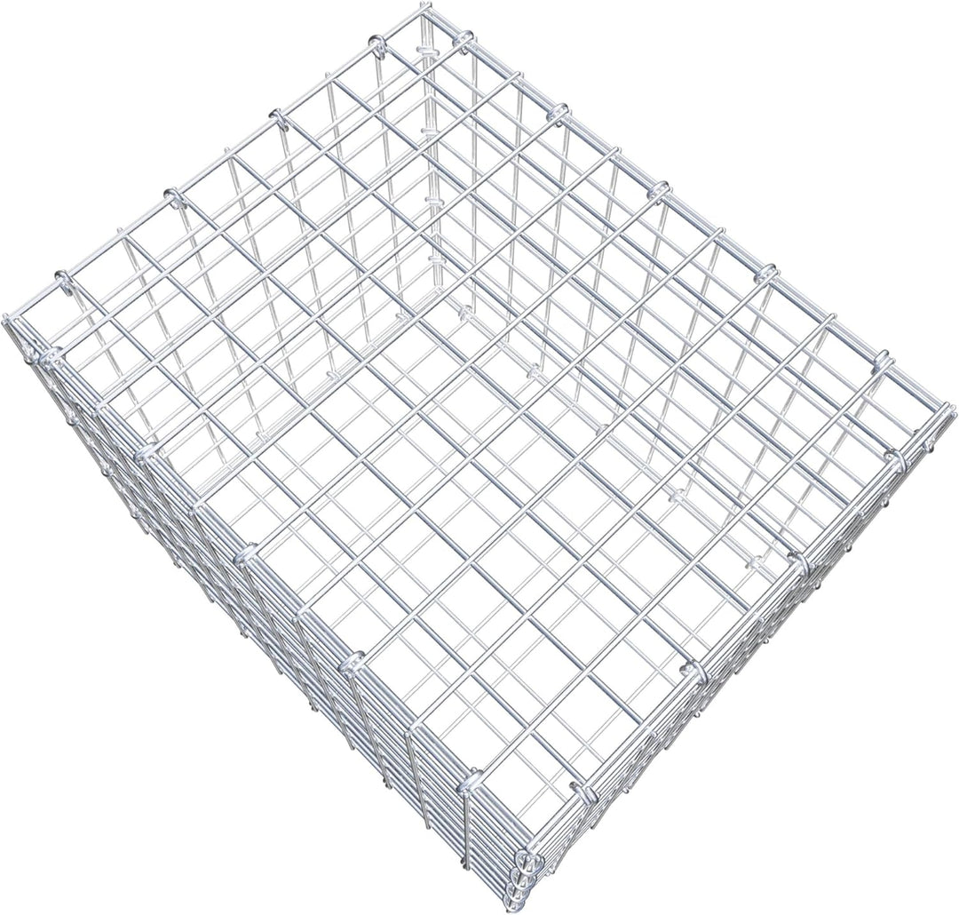 GABIONA Steinkorb-Gabione eckig, Maschenweite 5 x 5 cm, Tiefe 40 cm, Gabione 50 x 40 x 40 cm (L x H