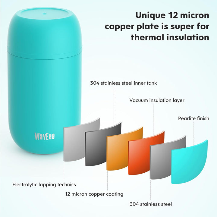 Thermobehälter für Essen 450ml, 710ml Thermobecher Essen Edelstahl Warmhaltebehälter mit Löffel Esse