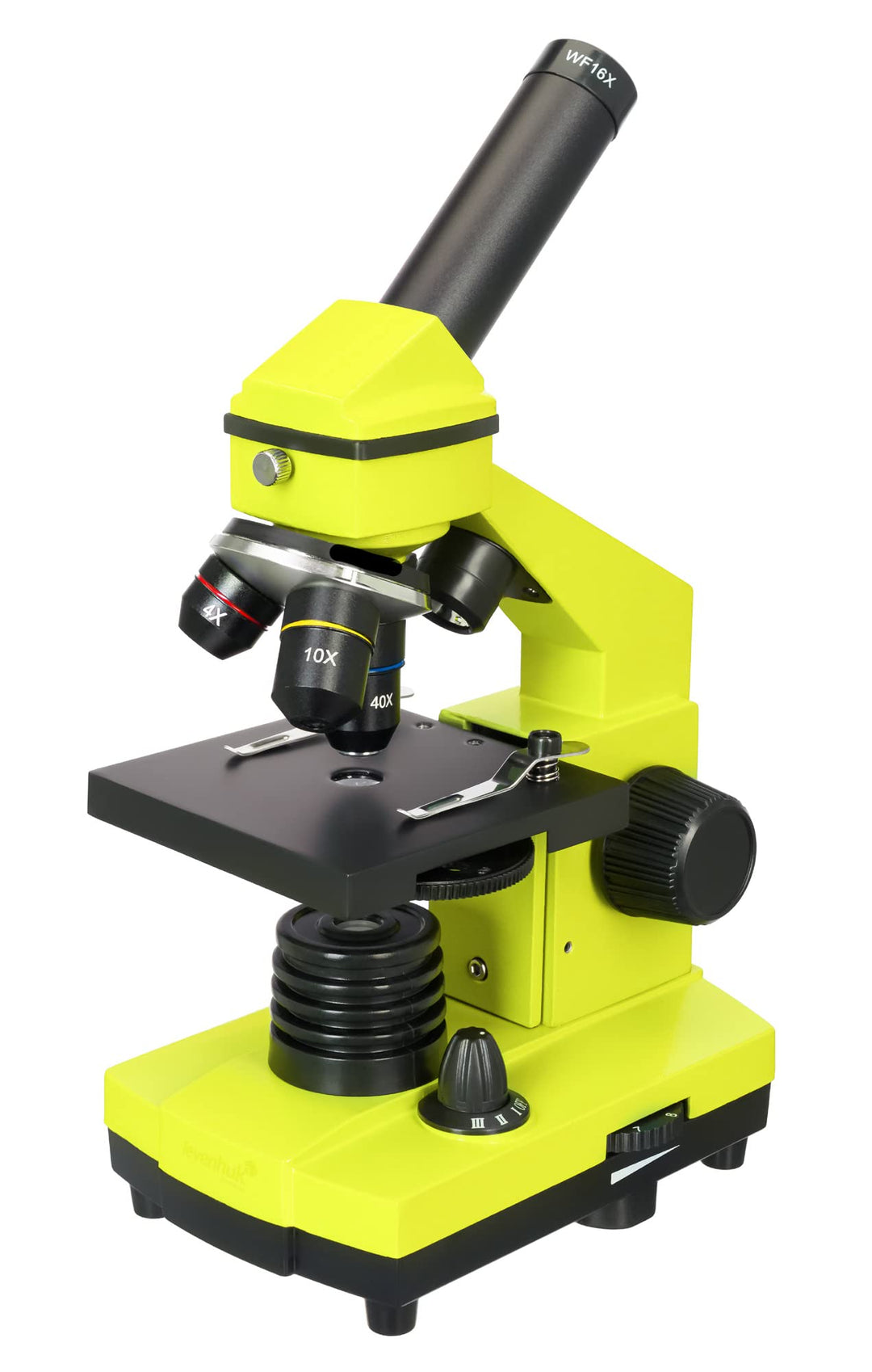 Levenhuk Rainbow 2L Plus Lime Kinder Heimlabor STEM-Set mit Tragbarem Biologischen Mikroskop mit 640