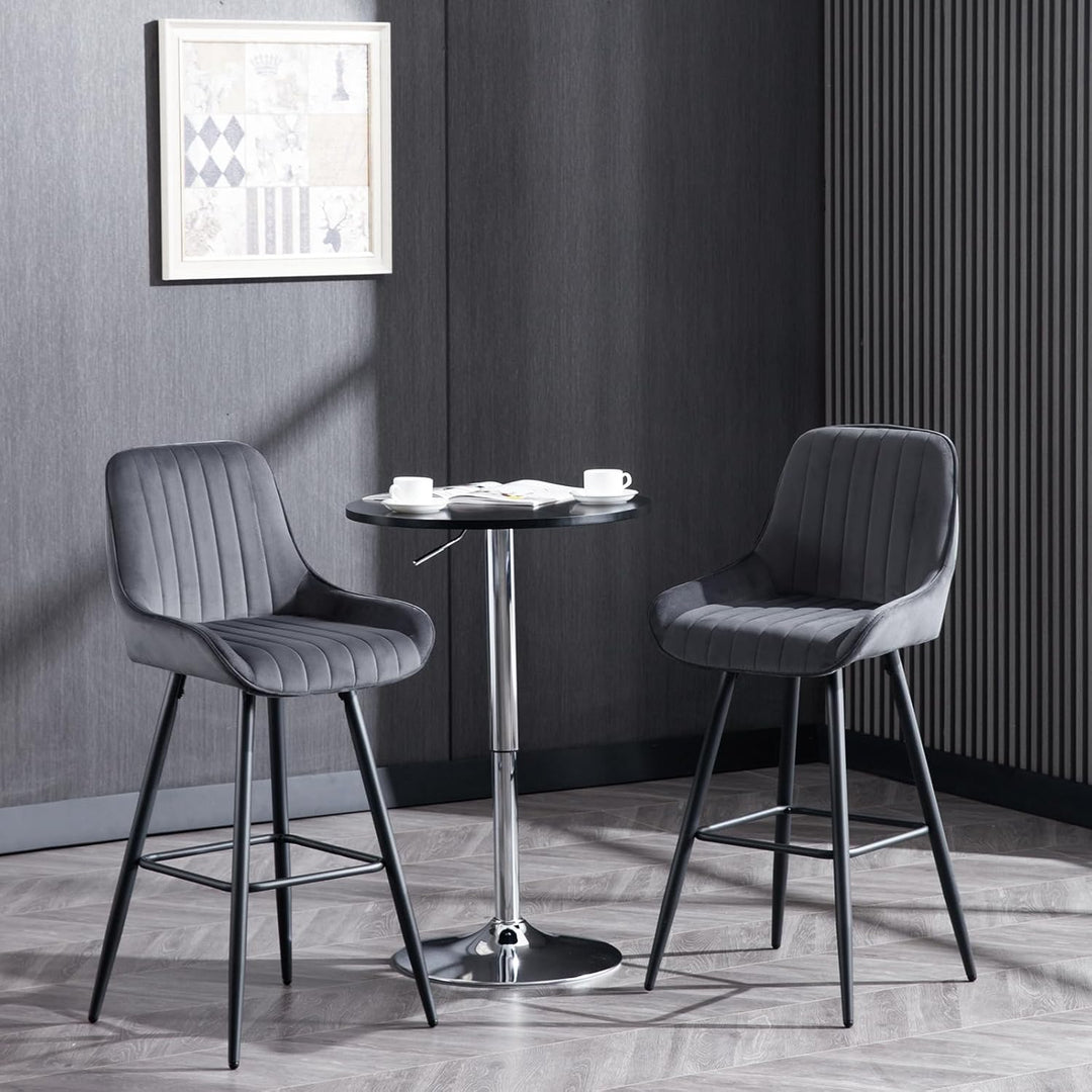 WOLTU 2er Set Barhocker, Barstuhl, Küchenhocker, Tresenhocker, Bistrohocker, Design Hocker, mit Rück