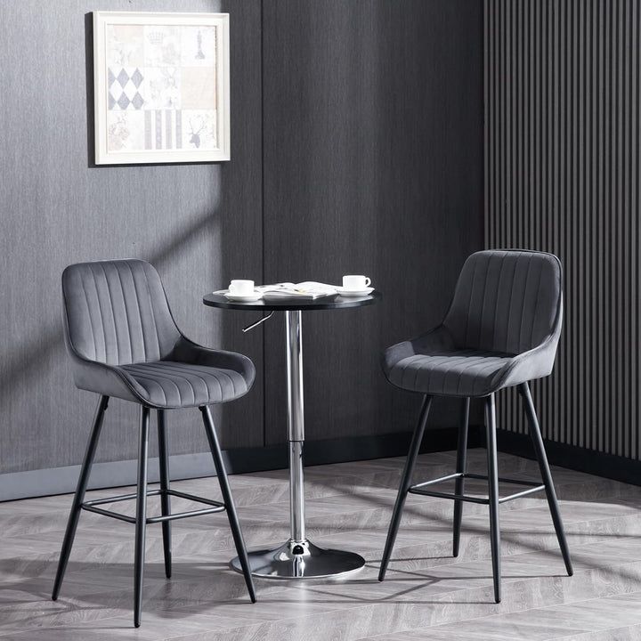 WOLTU 2er Set Barhocker, Barstuhl, Küchenhocker, Tresenhocker, Bistrohocker, Design Hocker, mit Rück