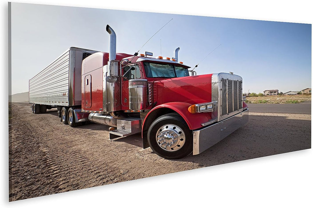 islandburner Bild auf Leinwand Us Semi Truck Grosser Lkw Kinderzimmer Bilder Wandbilder Poster Leinw
